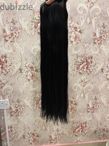 Human hair extensions 26” 300g jet black 1