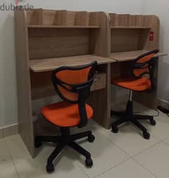 2 Desks with 2 chairs for sale