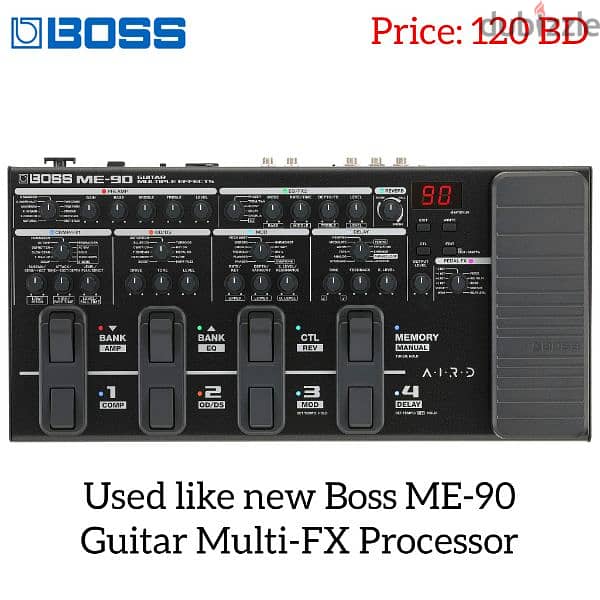 Used like new Boss ME-90 Guitar Multi-FX Processor 0