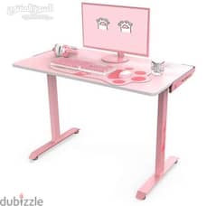 gaming chair and table pink