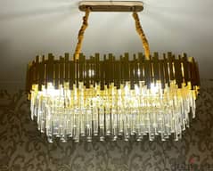 two used chandeliers