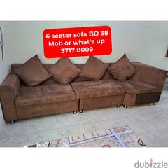 6 sester sofa and other household items for sale with delivery