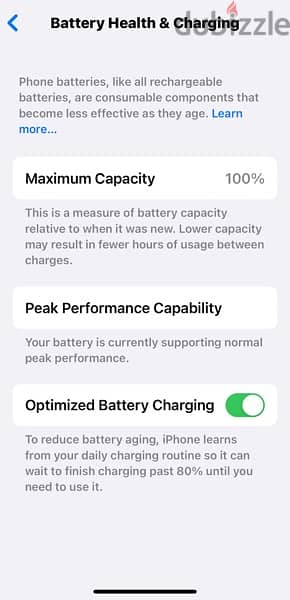 IPhone X 64gb 100% battery 6