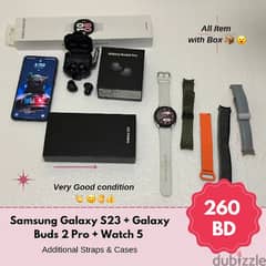 Samsung galaxy S23 + Galaxy Buds 2 pro + Watch 5