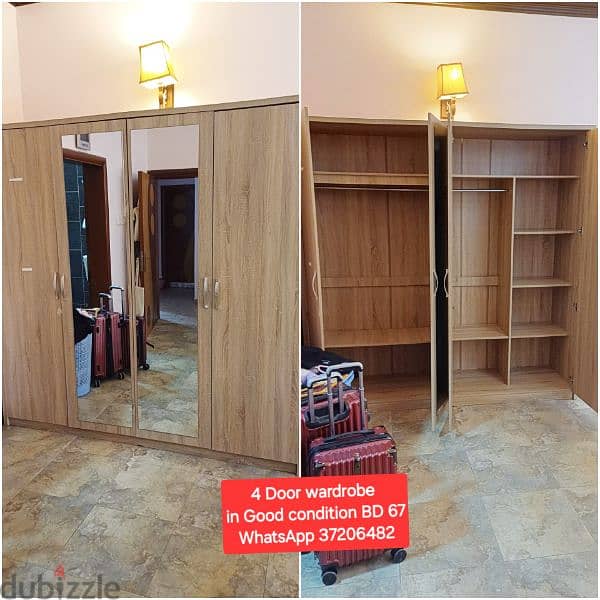 4 Door wardrobe and other items for sale with Delivery 6