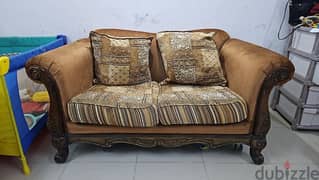 2 seater sofas with 2 pillows