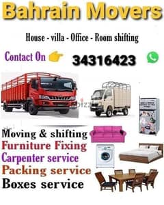 House siftng Bahrain movers and Packers