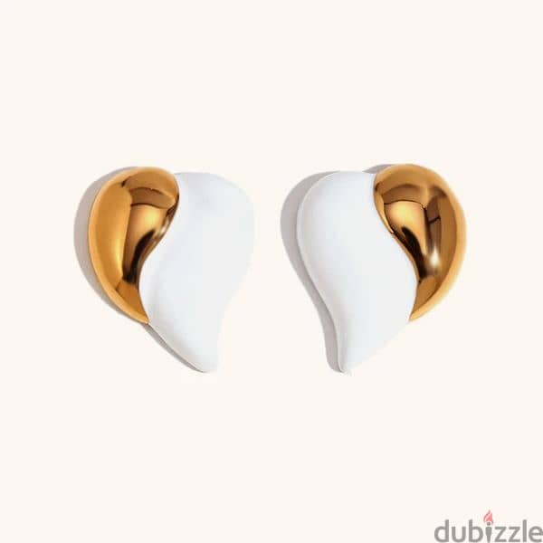 Heart Stud Earrings Stainless Steel Jewelry For Women 2