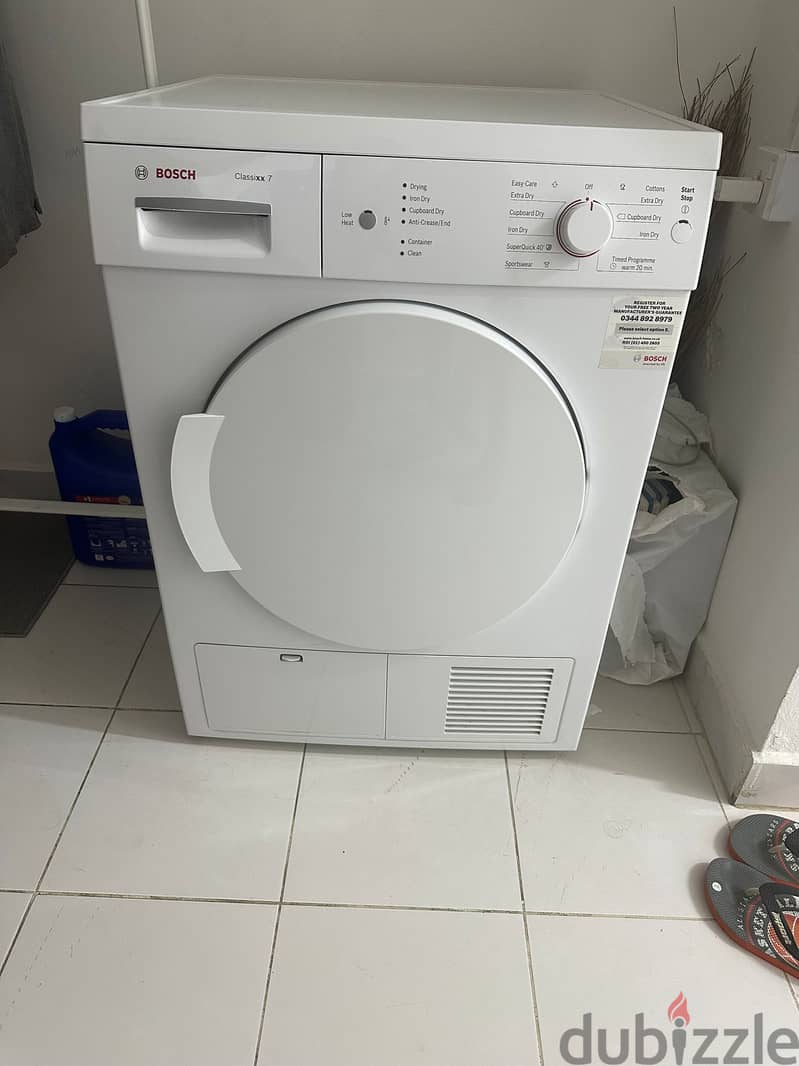 BOSCH Classixx 7 WTE84106GB Tumble Dryer - White 0