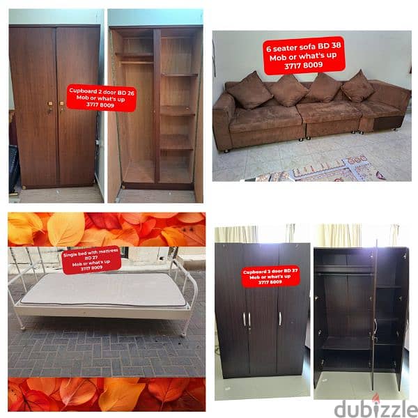 variety of All type household items for sale with delivery 0