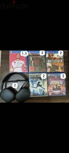 Games and Headphone for sale