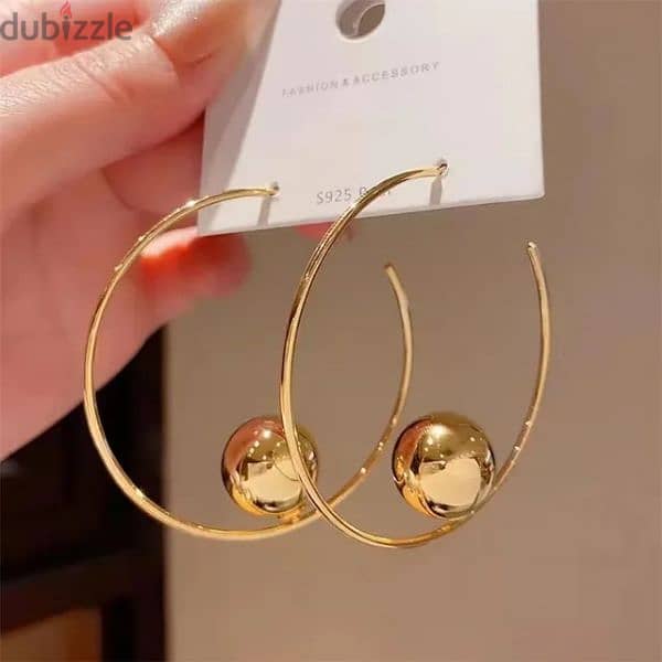 2024 New 925 Sterling Large Circle Hoop Earrings Women Jewelry 2