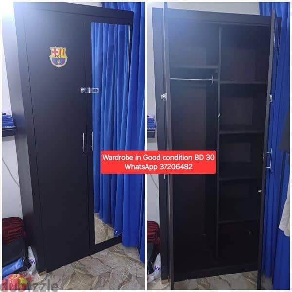 Single Door wardrobe and other items for sale with Delivery 4