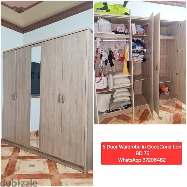 Single Door wardrobe and other items for sale with Delivery 8