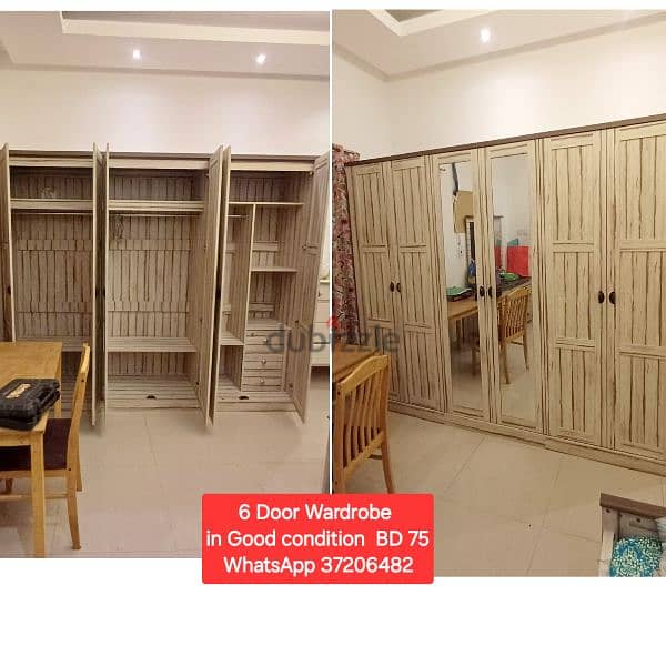 Single Door wardrobe and other items for sale with Delivery 19