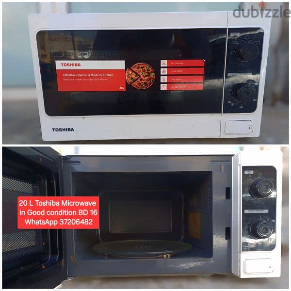 Toshiba microwave and other items for sale with Delivery 0