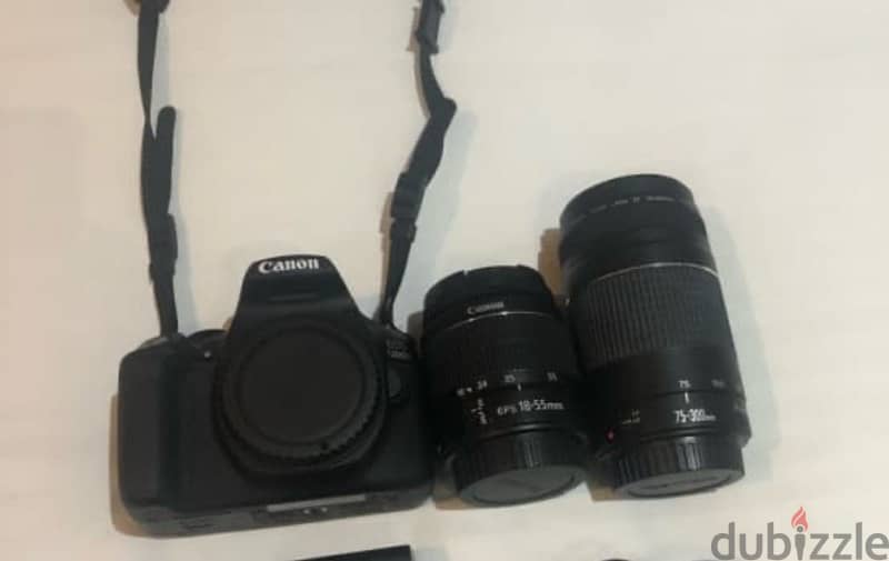 CANON EOS1300d with 2 lenses 0