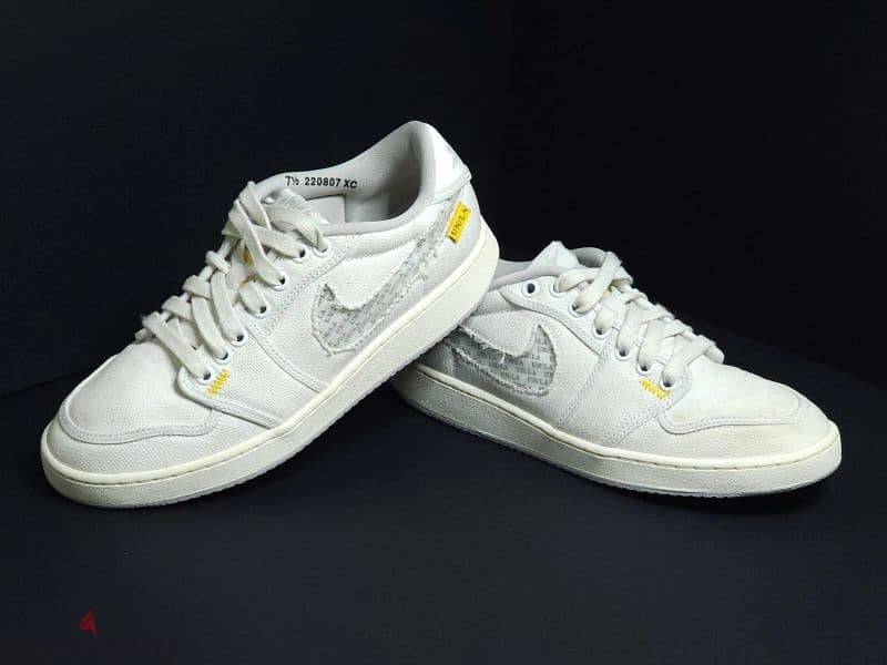 Jordan 1 Retro AJKO Low SP Union White Canvas 2