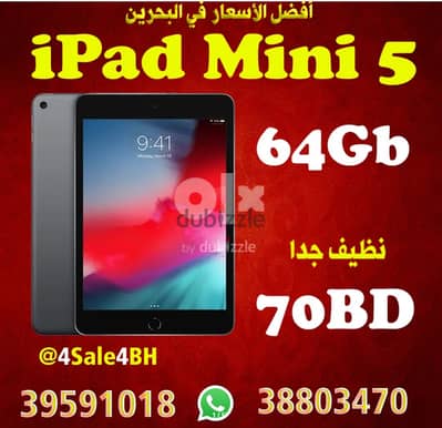 iPad mini 5 64Gb working perfectly 60BD