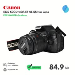 PRE-OWNED [ Canon 6000D DSLR with EF 18-55 ] 0