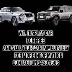 we display and purchase your car 0