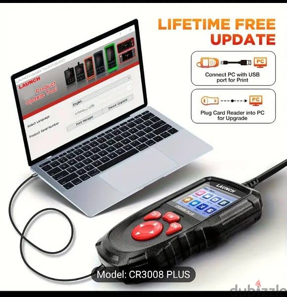 brand new Lunch obd2 scanner free life time update 6