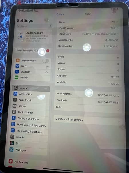 iPad pro 11 3rd generation 128gb 1