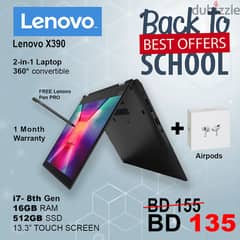 Excellent new condition Lenovo x390 i7 8TH Generation