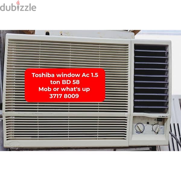 Toshiba window Ac and splitunit for sale with delivery 0