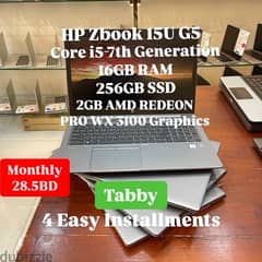 HP Zbook 15U G5 Core i5-7th Generation 0