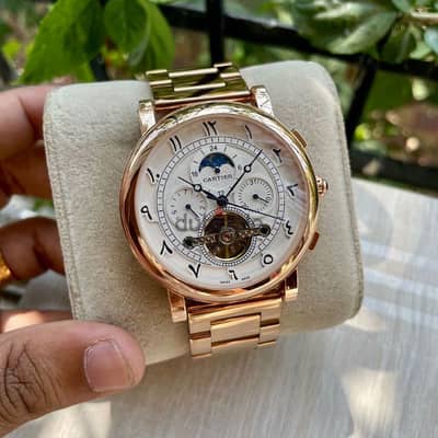 Cartier SunMoon Chronograph Arabic Dial Watch