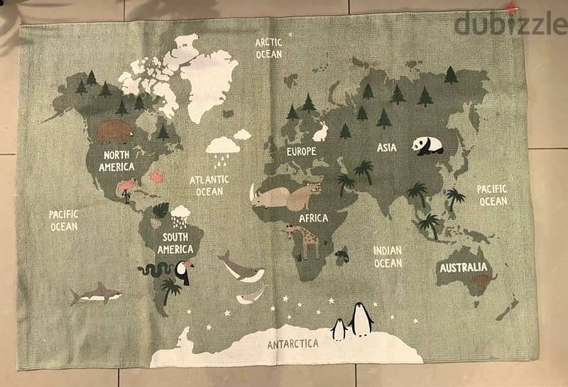 World Map Kids H&M Rug 1