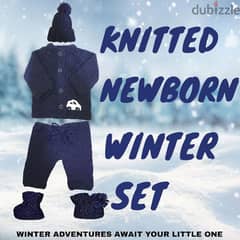 NEWBORN WINTER CLOTHES KNITTED SET 0