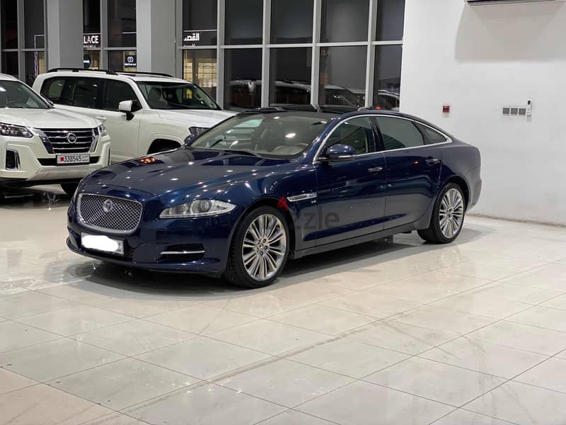 Jaguar XJL 2013 blue 1