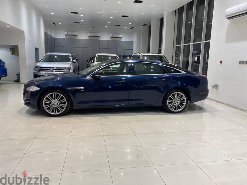 Jaguar XJL 2013 blue 2