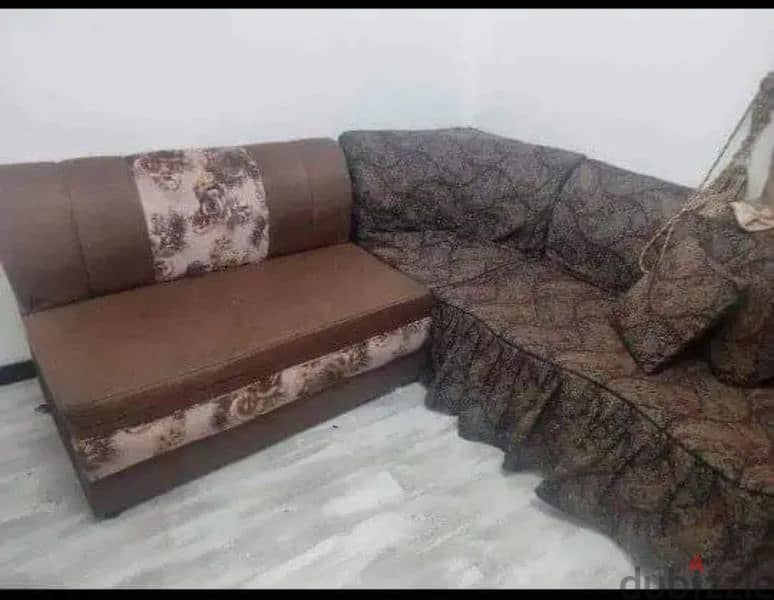 sofa with free coffee table and sofa cover 0