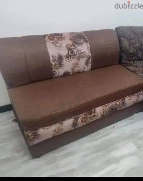 sofa with free coffee table and sofa cover 1