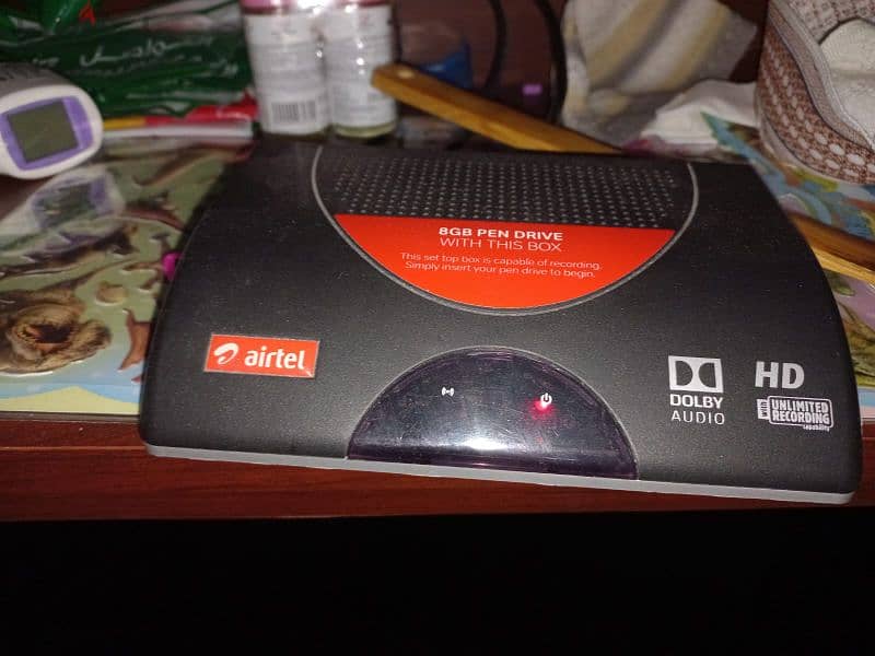 Airtel dish with reciever for sale 0