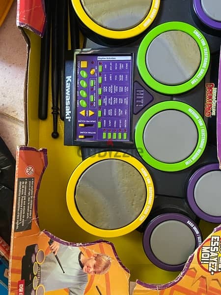 Kawasaki Drum set, Interactive Kids pad, ELC Kids puzzle 1