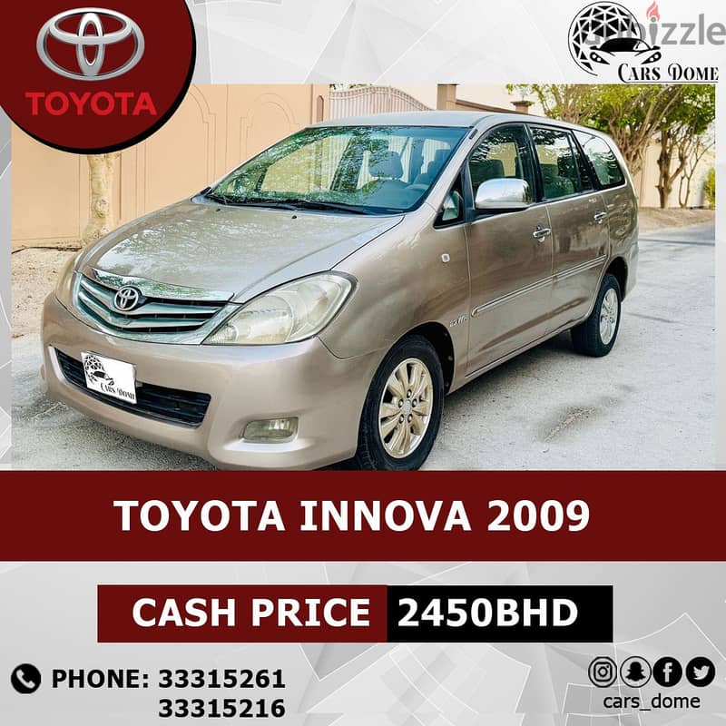 Toyota Innova 2009 G تويوتا اينوفا 9