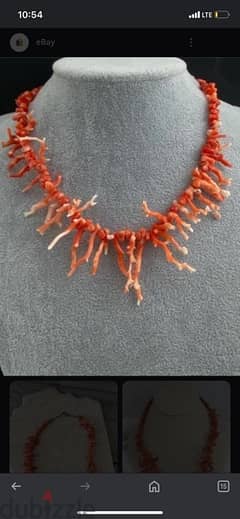 coral necklace