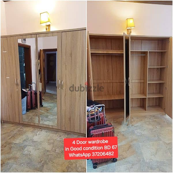 wardrobe 3 dooor and other itemss for sale with Delivery 5