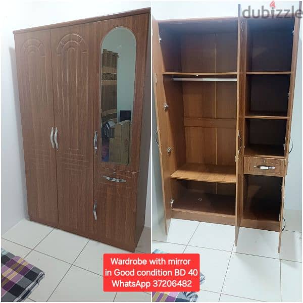 wardrobe 3 dooor and other itemss for sale with Delivery 9