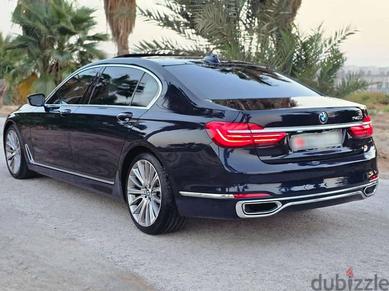 BMW 740Li 2017 Blue 4