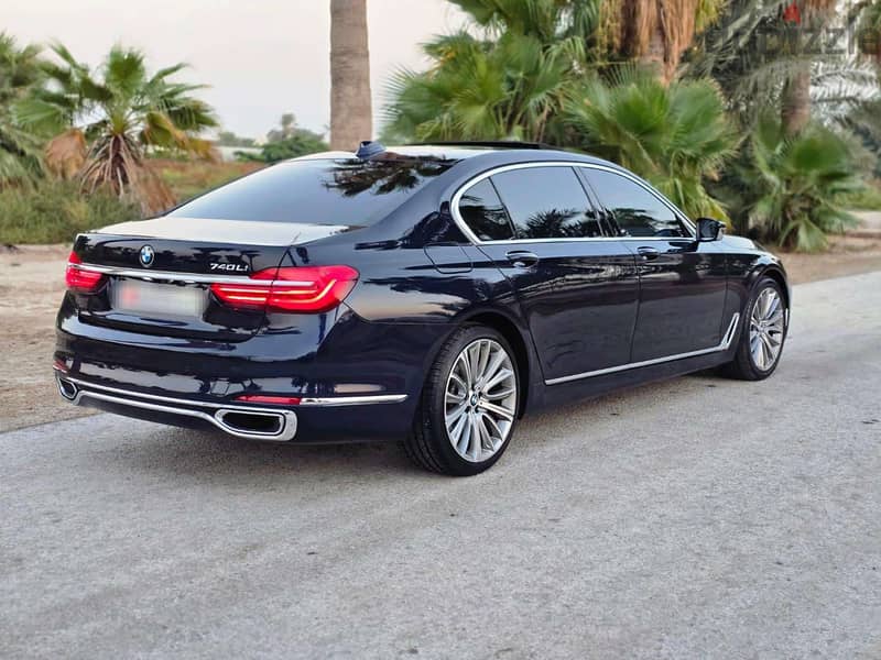 BMW 740Li 2017 Blue 5