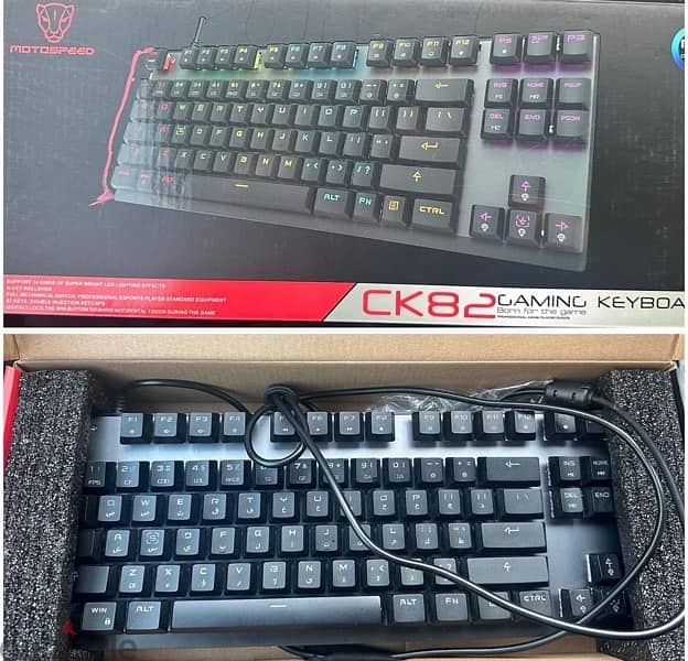 Motospeed CK62 75% RGB Red Switch Gaming Keyboard 0