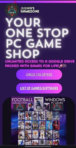 All-in-one access for Games and Softwares for cheap price 0