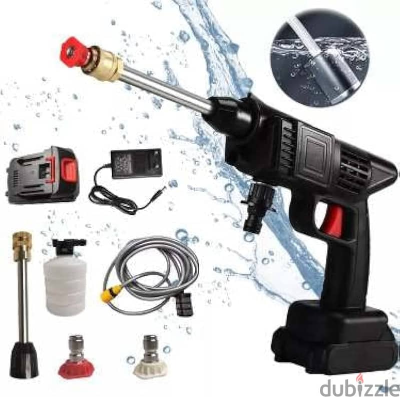 Portable Rechargeable Pressure Washer & Cleaning Gun 0