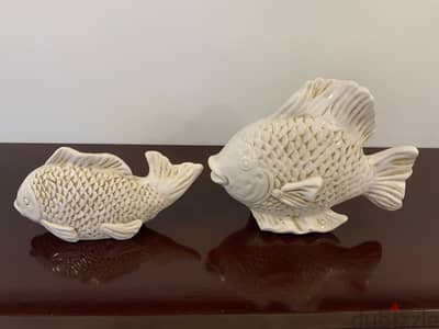 Fish Figurines (small 5"11", large 9"12")