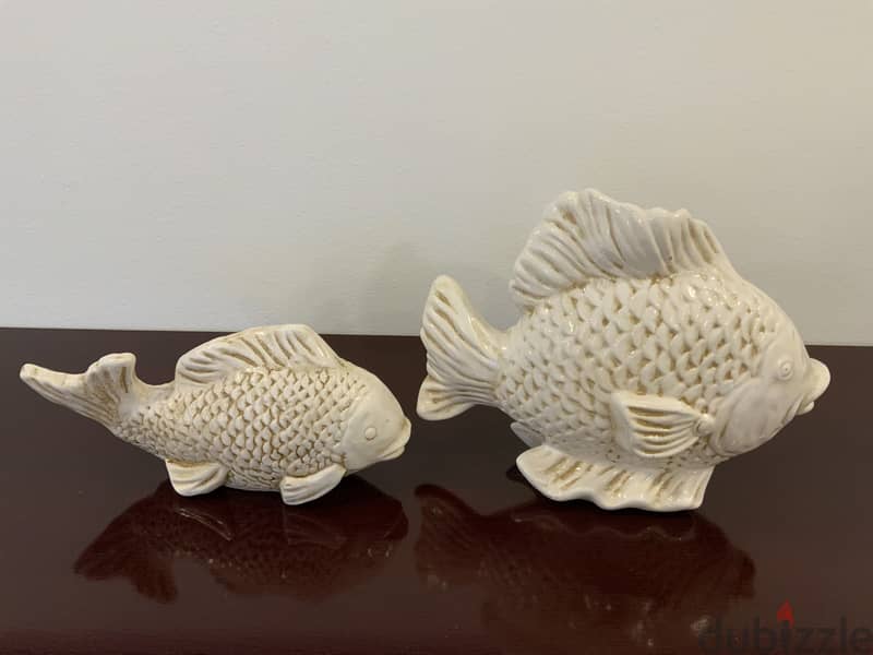 Fish Figurines (small 5"11", large 9"12") 1